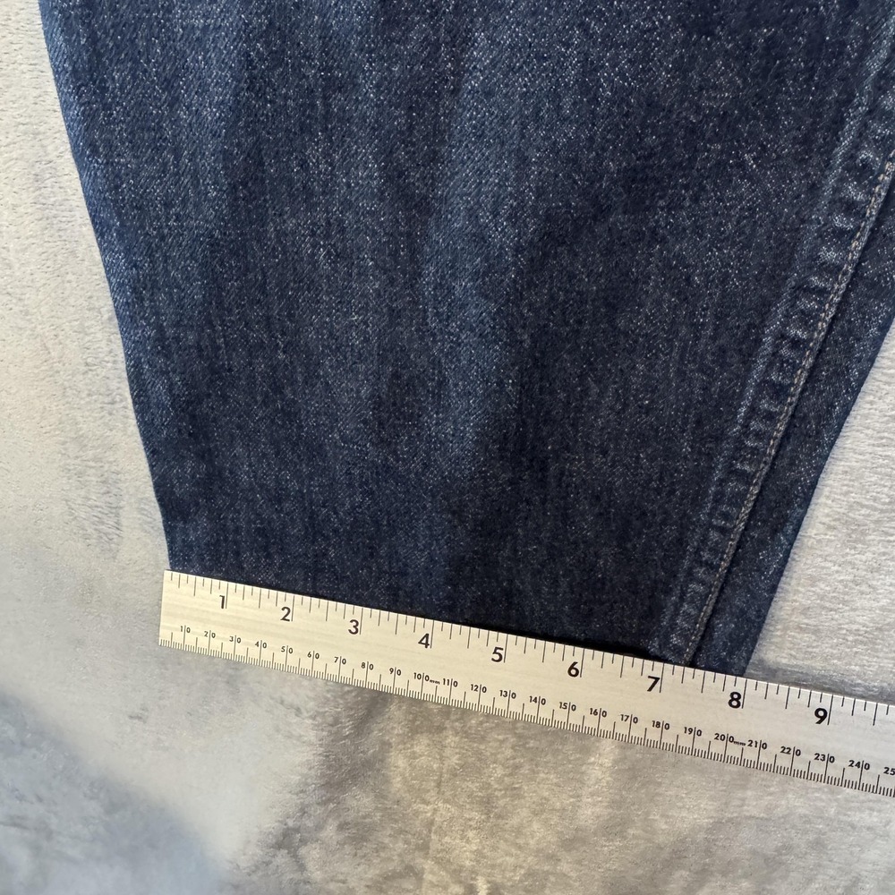 Banana Republic Jeans Mens Large Blue Dark Wash Button Fly Denim Pants 34x28 - Picture 7 of 13